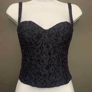Marc Cain European Designer Blue Bustier Corset